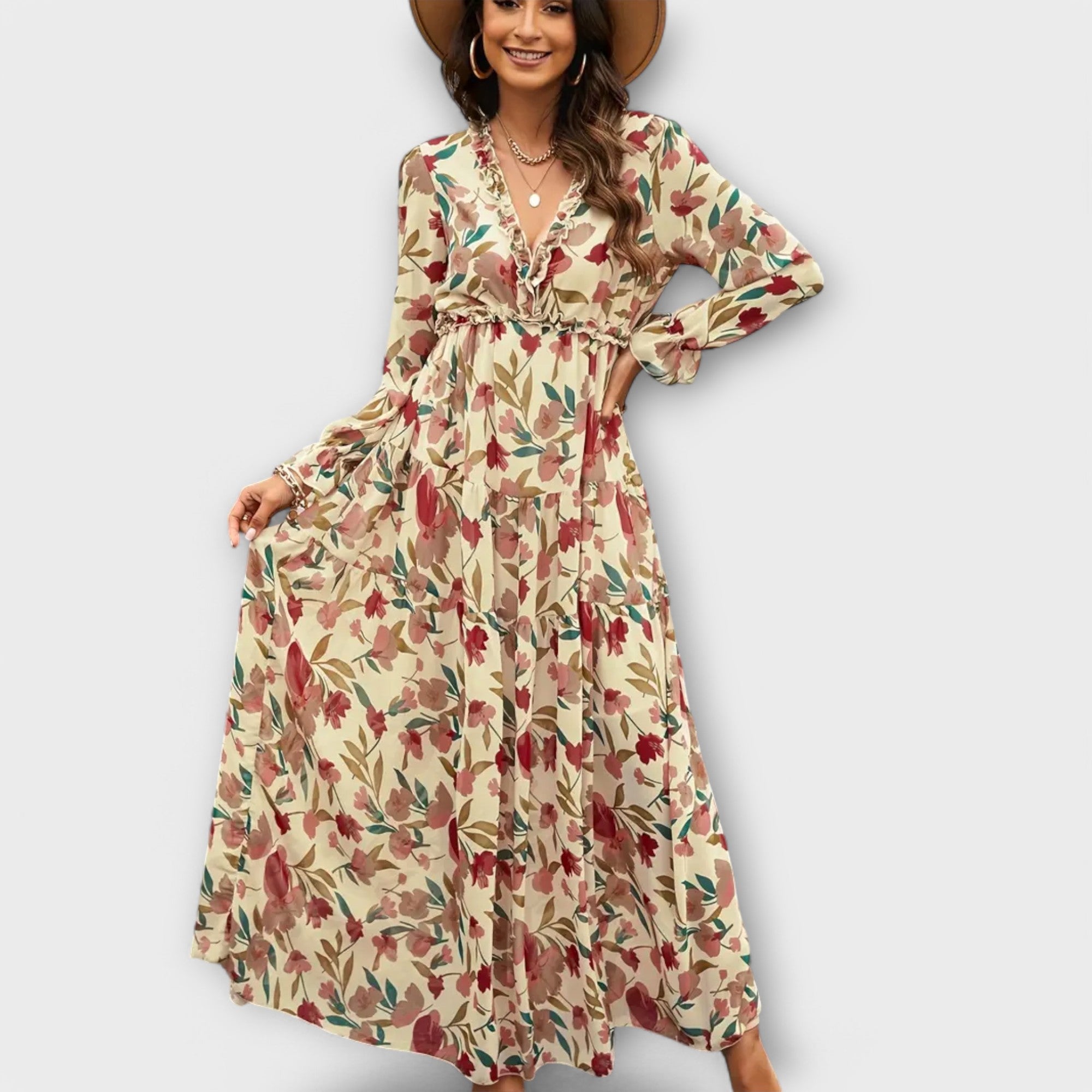 Helen | Boho-Chic Maxi Kjole