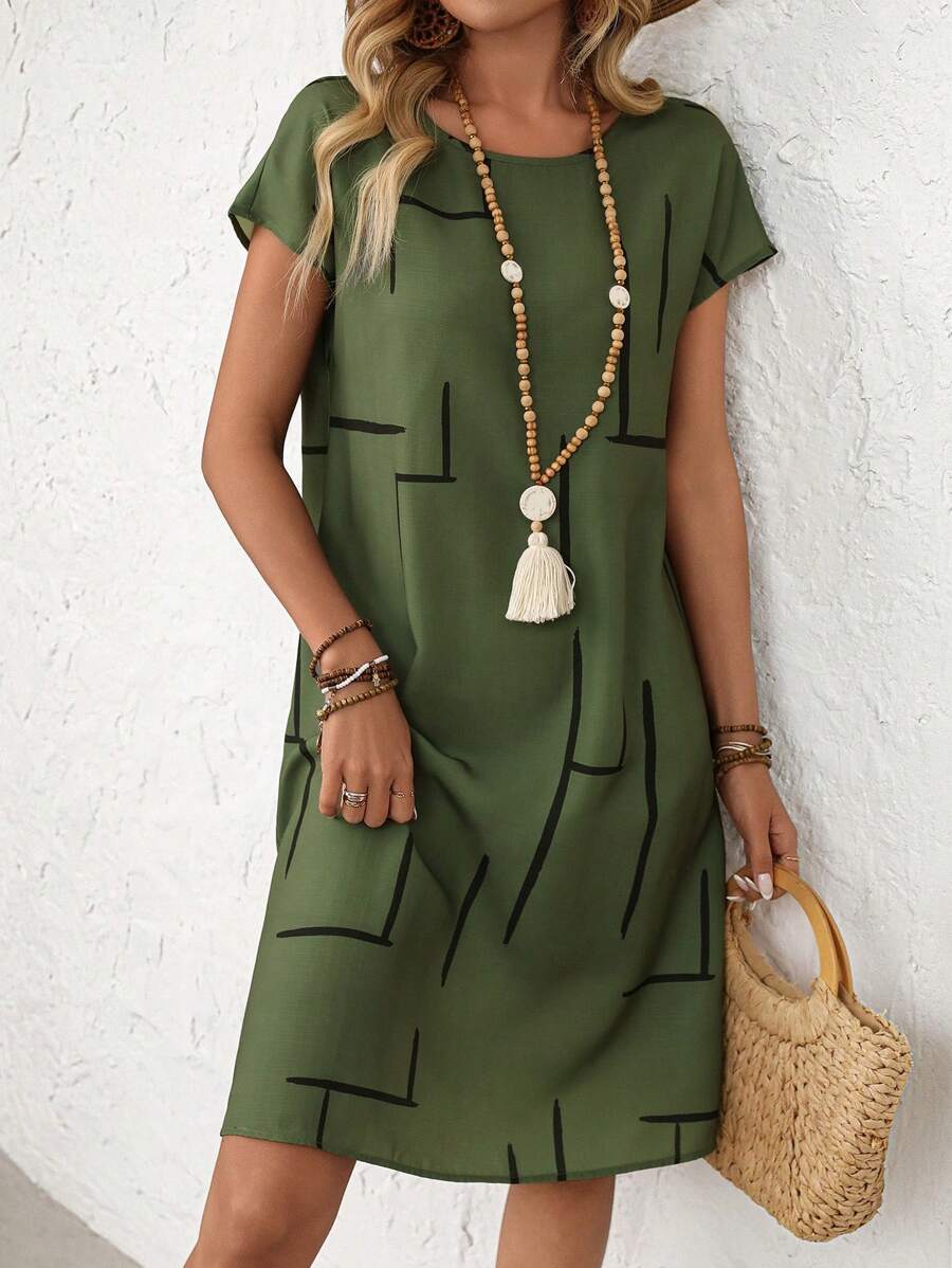 Louise I Kjole med mønster