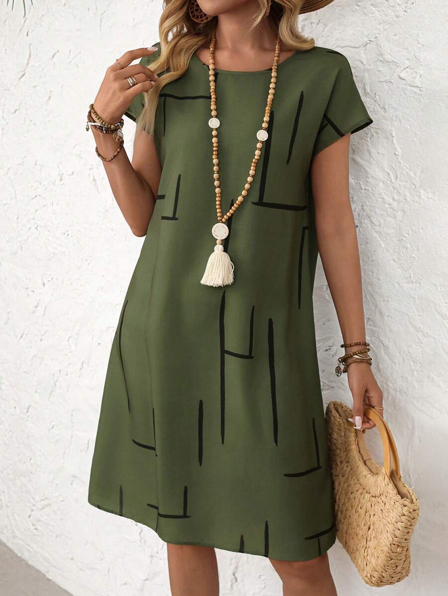 Louise I Kjole med mønster