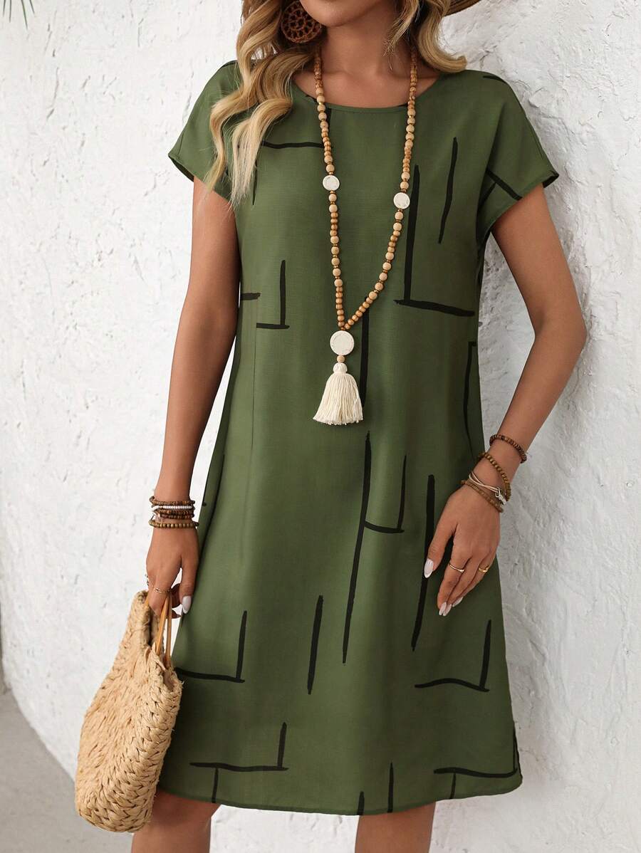 Louise I Kjole med mønster