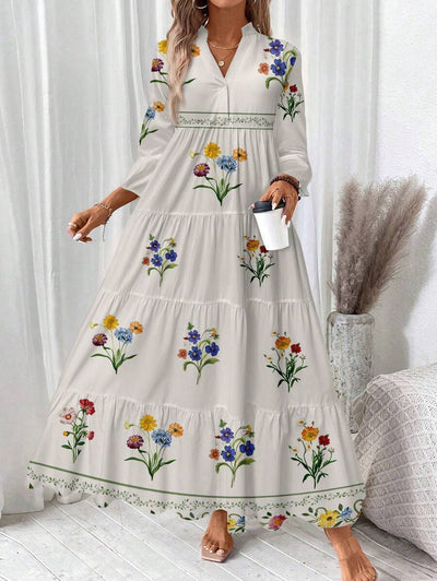 Freja™ Sommerkjole i Planteprin