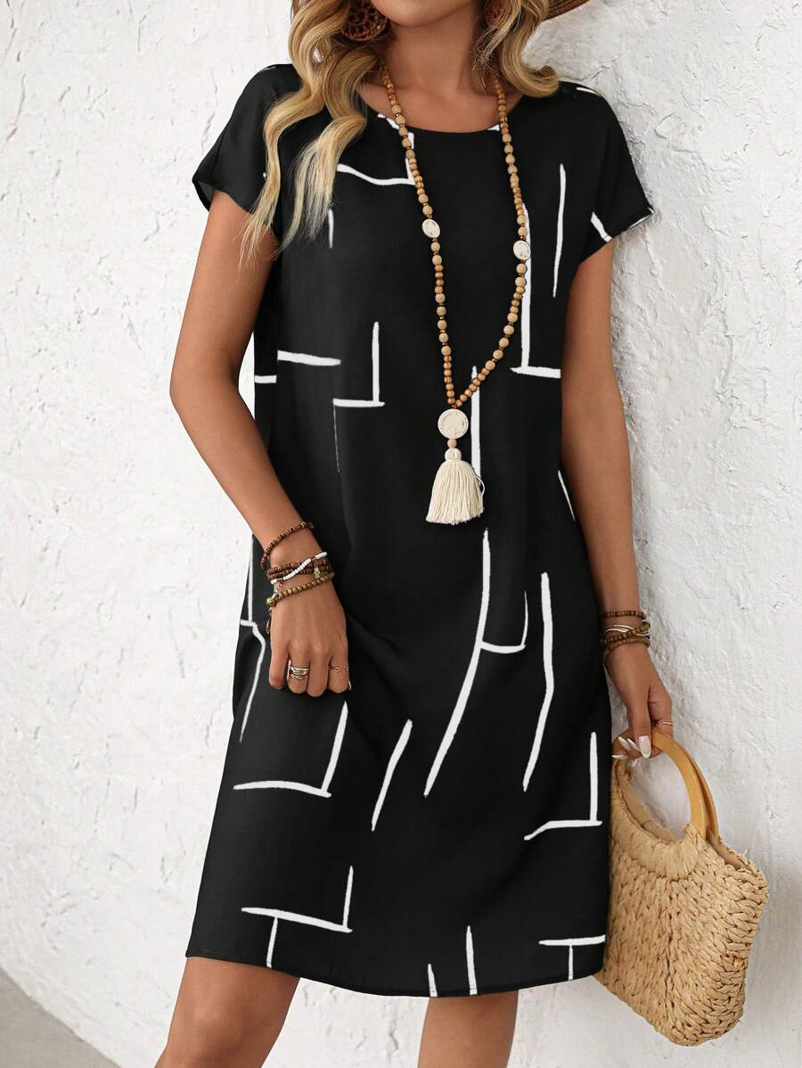 Louise I Kjole med mønster