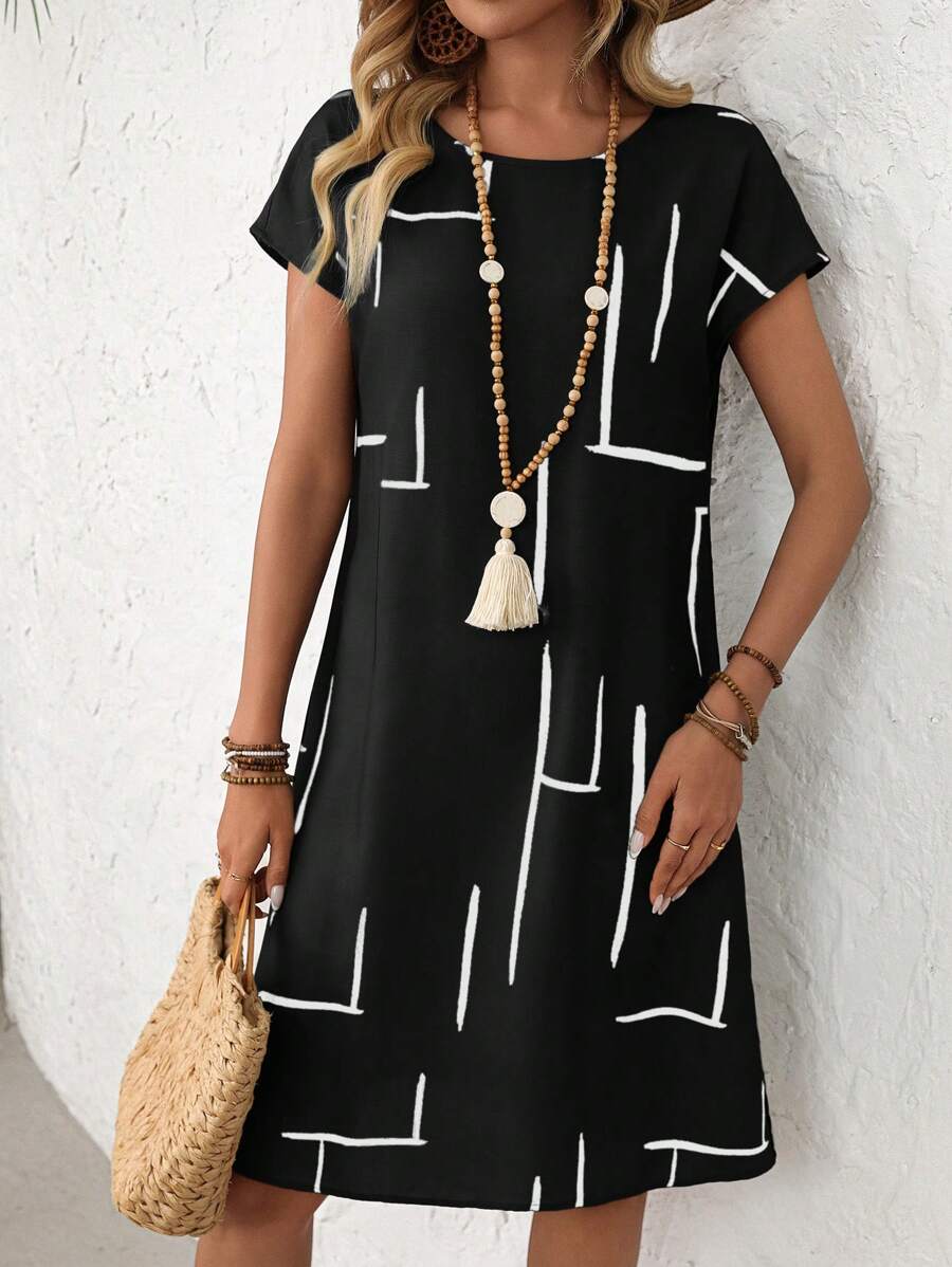 Louise I Kjole med mønster