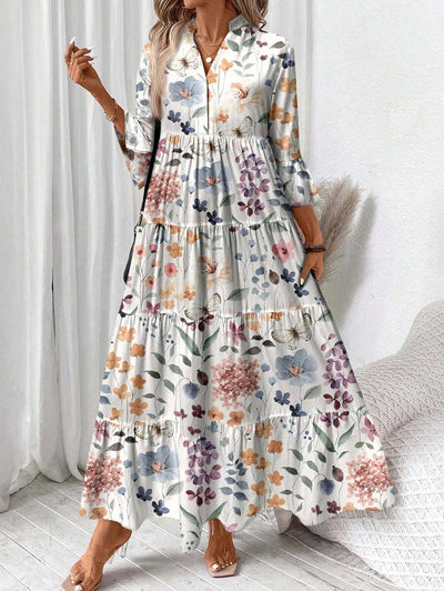 Freja™ Sommerkjole i Planteprin