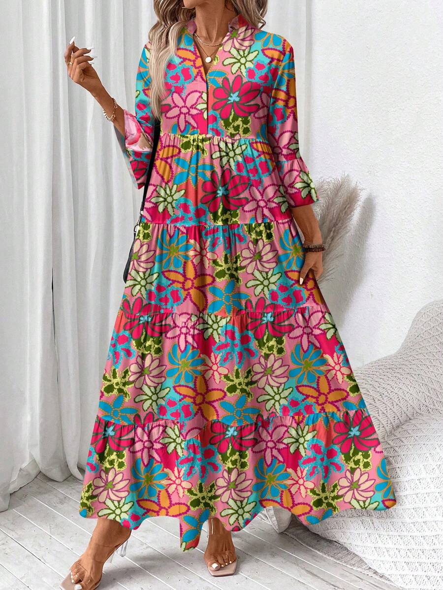 Freja™ Sommerkjole i Planteprin