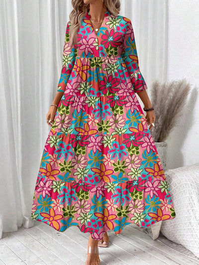 Freja™ Sommerkjole i Planteprin