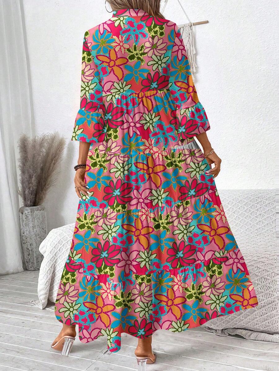 Freja™ Sommerkjole i Planteprin