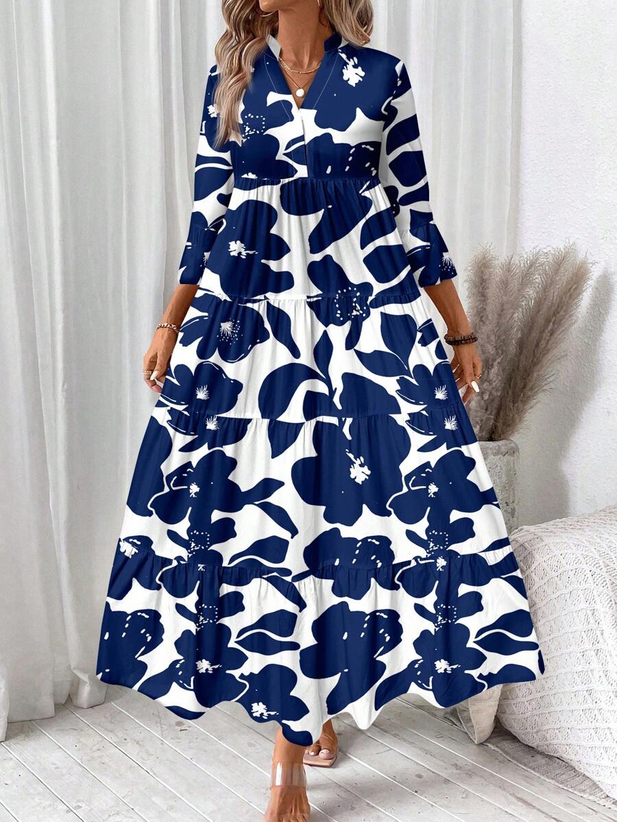 Freja™ Sommerkjole i Planteprin