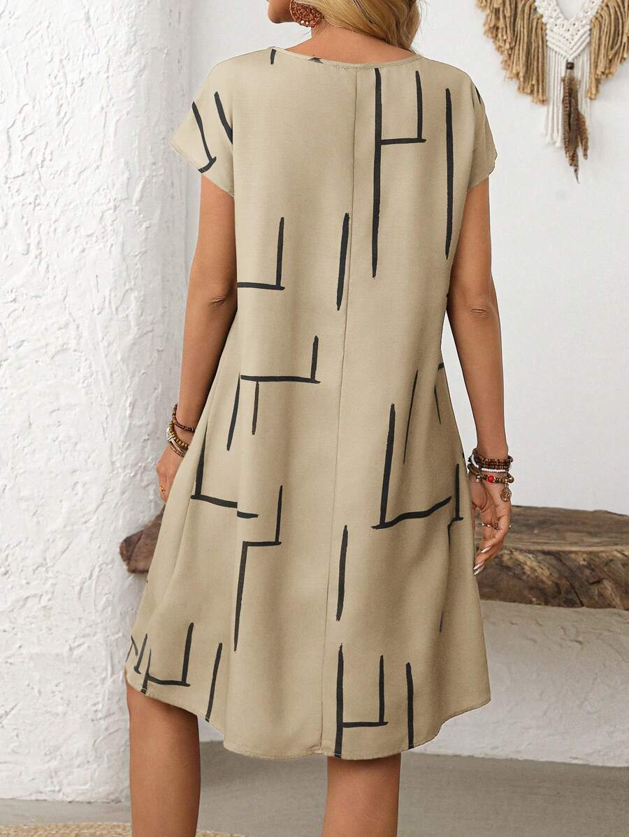 Louise I Kjole med mønster