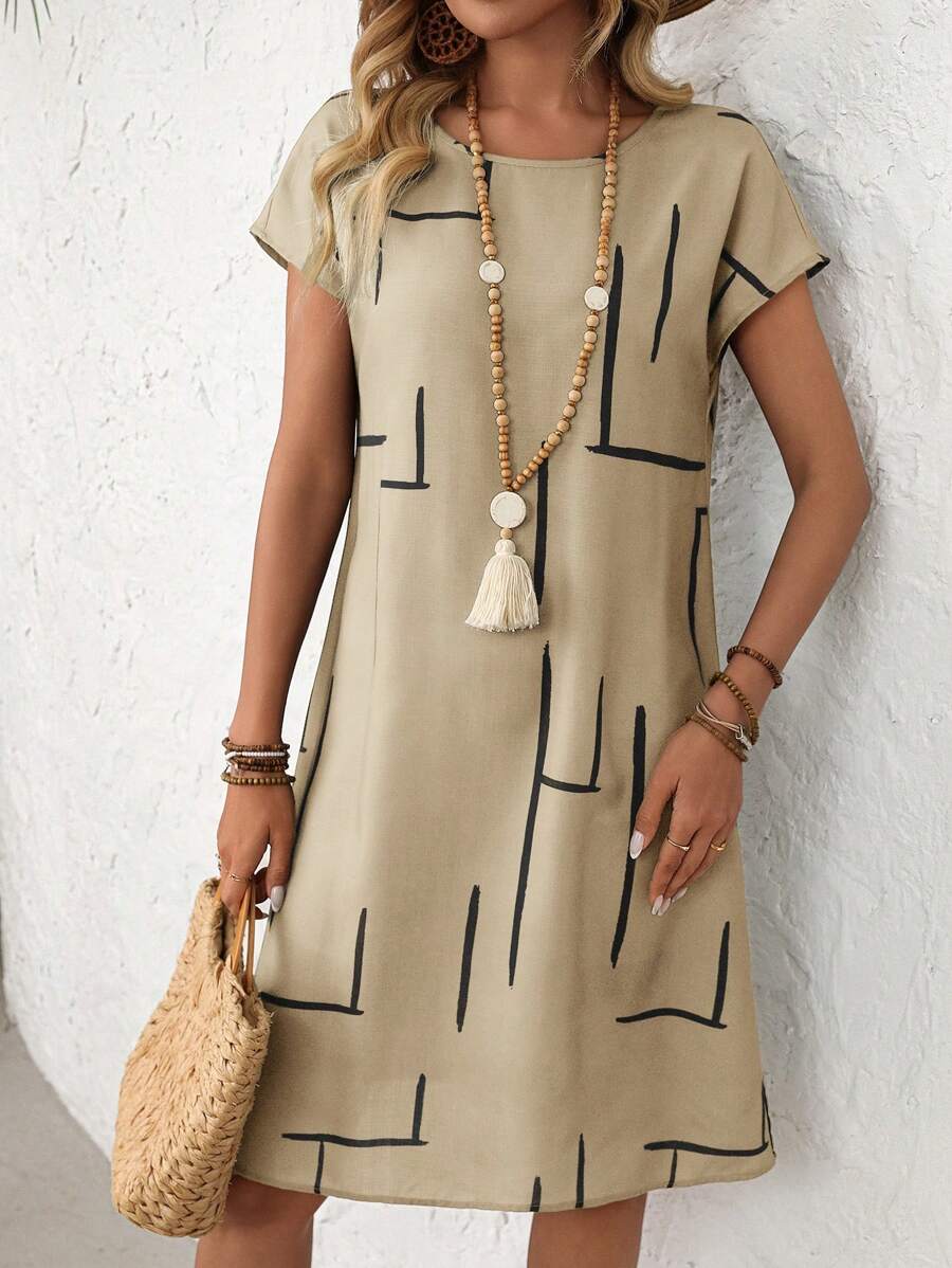 Louise I Kjole med mønster