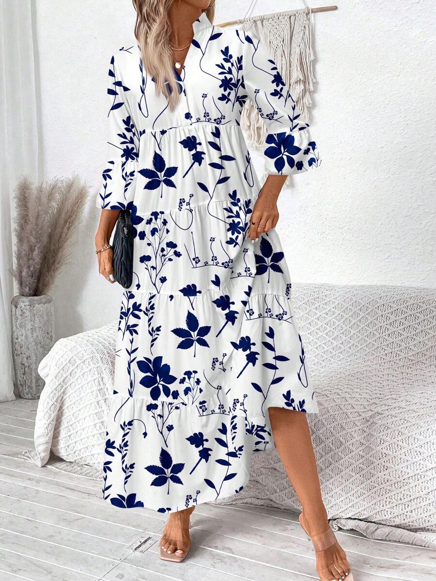 Freja™ Sommerkjole i Planteprin