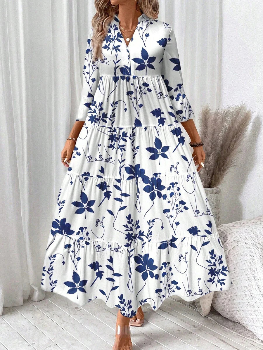 Freja™ Sommerkjole i Planteprin