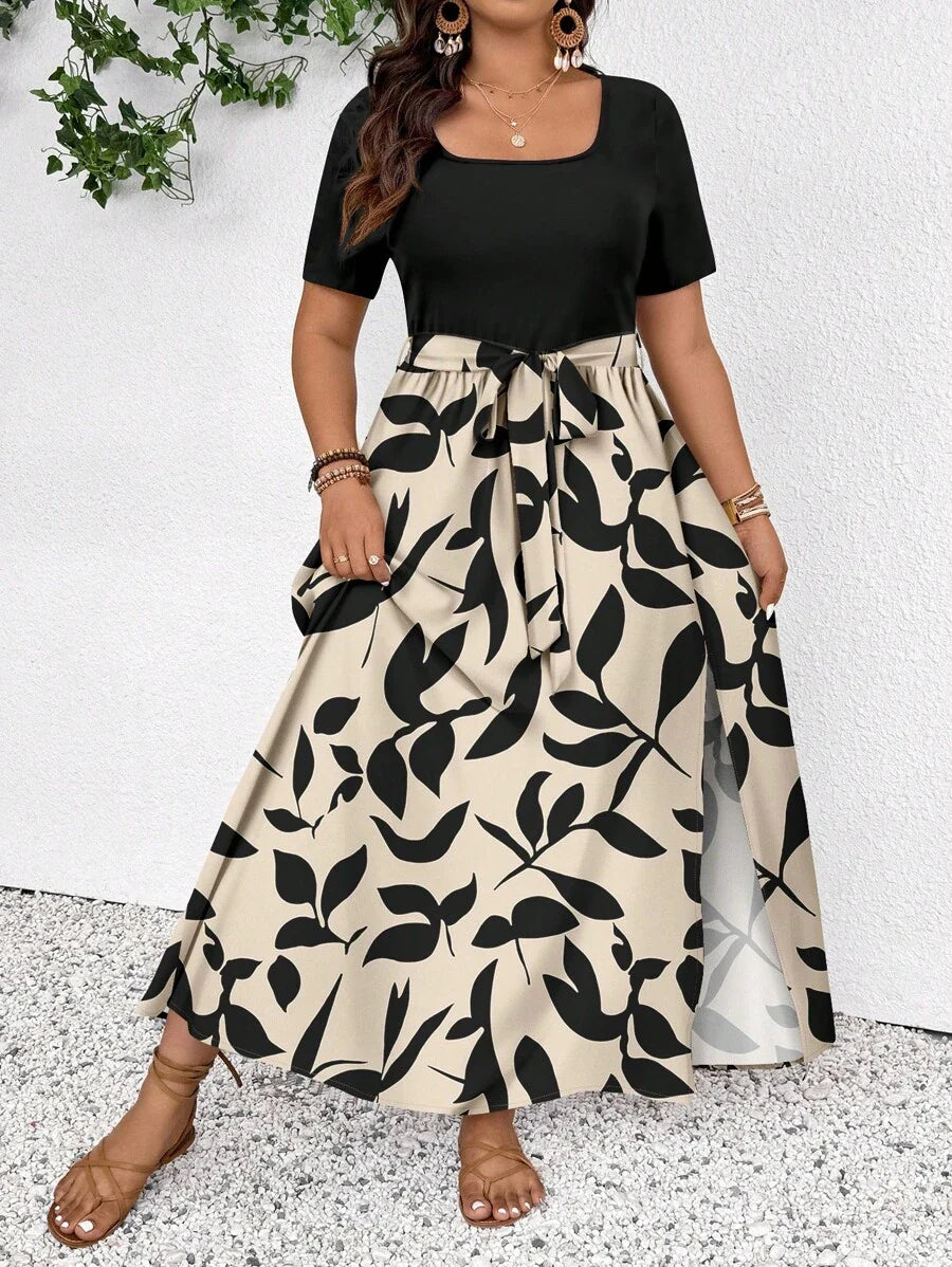 Lea™ I Leopard Illusionskjole