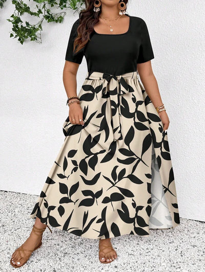 Lea™ I Leopard Illusionskjole