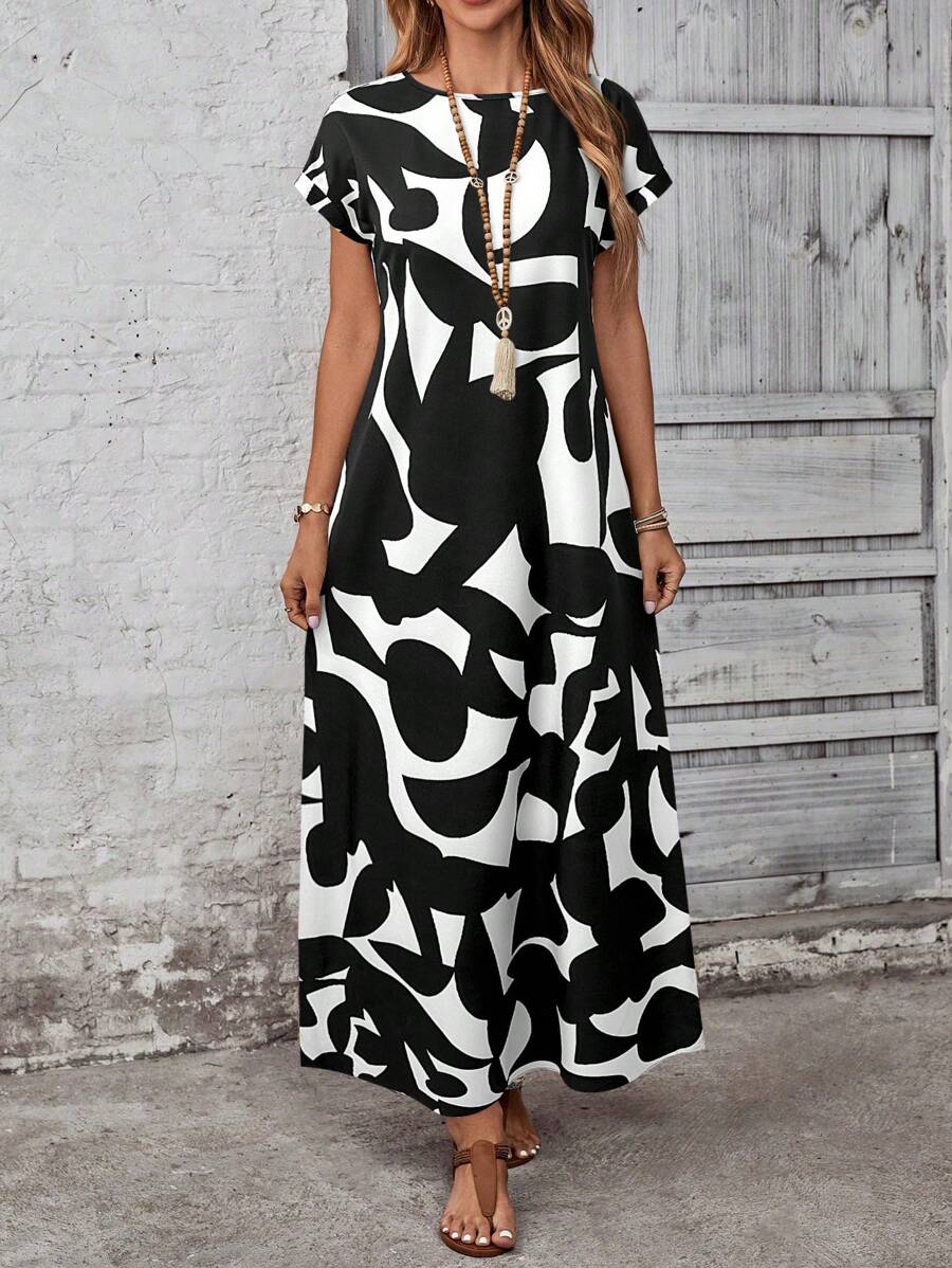 Lisa I Kjole med mønster