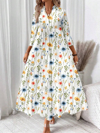 Freja™ Sommerkjole i Planteprin