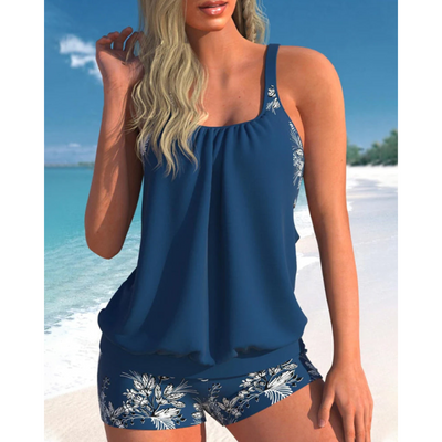 Hilda – Klassisk Blomsterprint Tankini