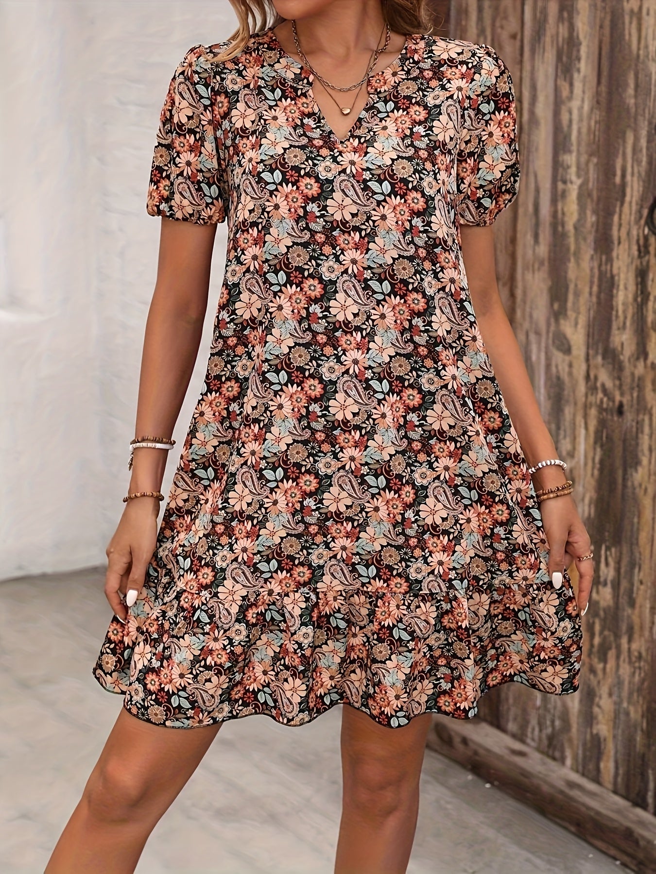 Toscana™ | Elegant mønsterkjole