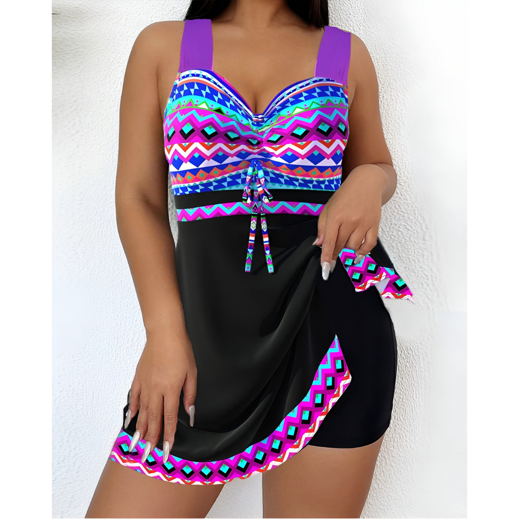 Macy - Levende Badedragt med Print