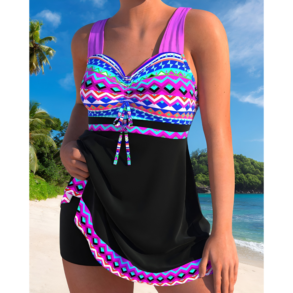 Macy - Levende Badedragt med Print