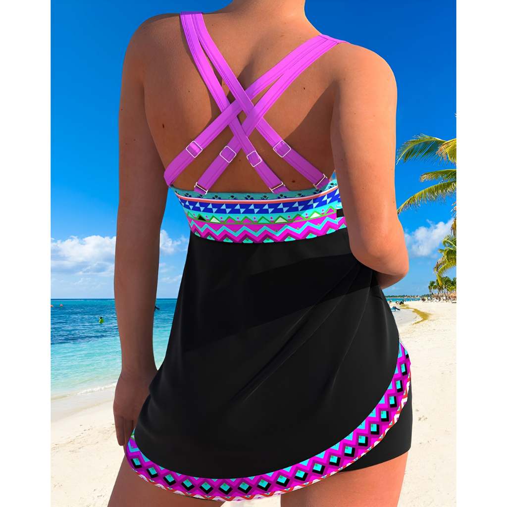 Macy - Levende Badedragt med Print