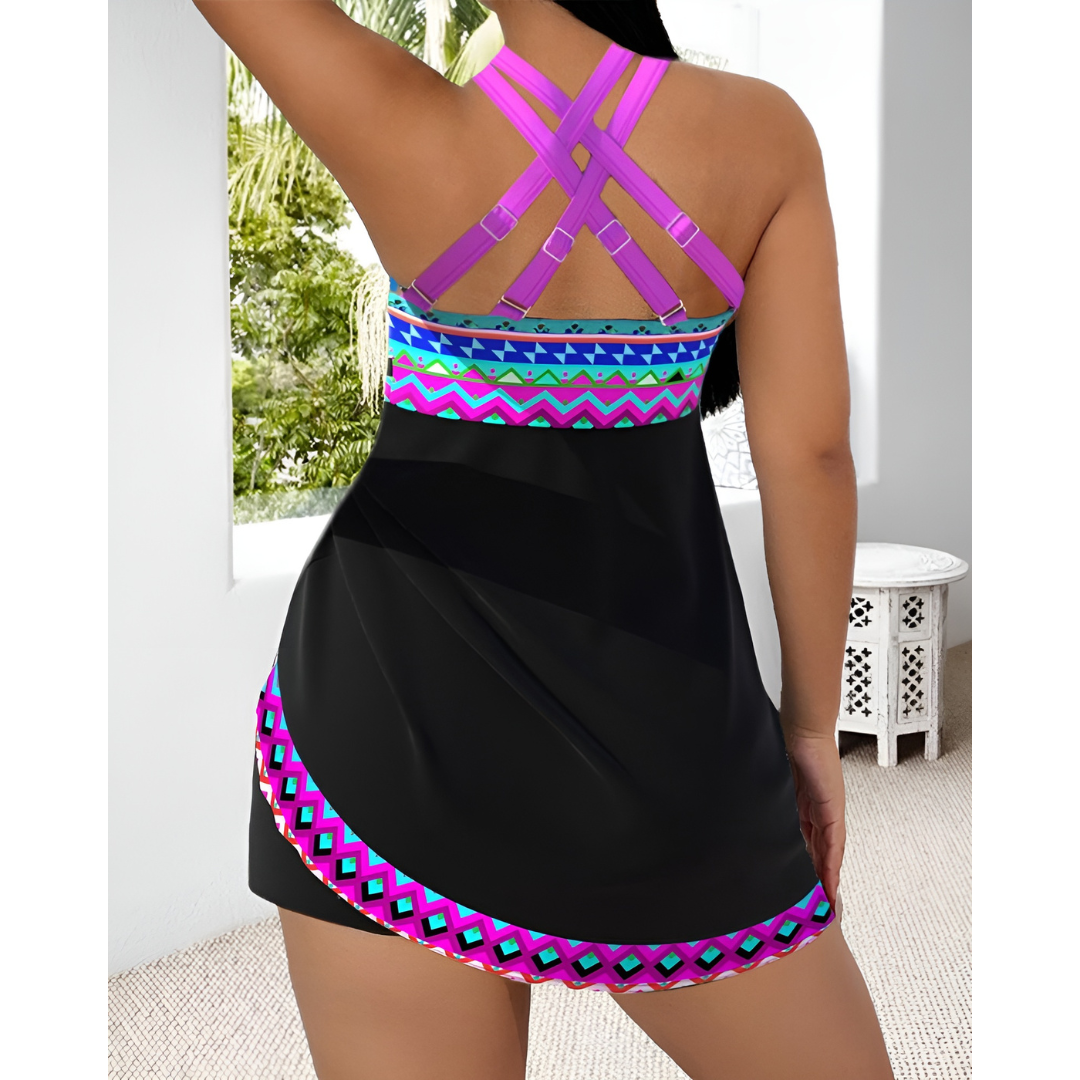 Macy - Levende Badedragt med Print