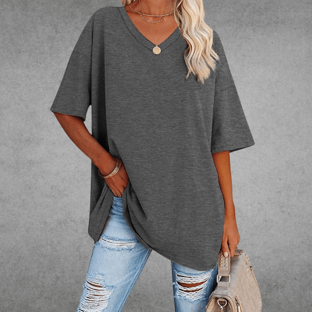 Nikita | Stilfuld Oversized V-Neck T-shirt