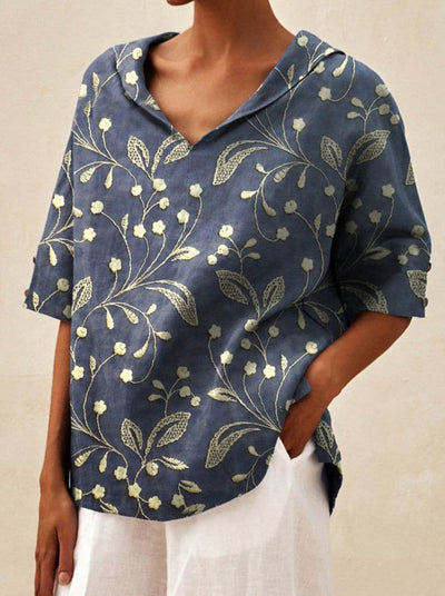 Andrea | Elegant top med V-udskæring