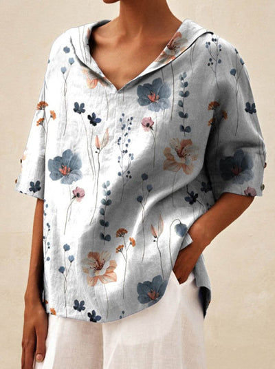 Andrea | Elegant top med V-udskæring