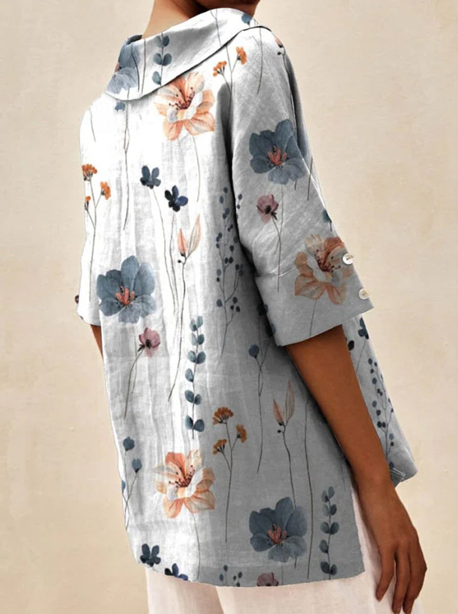 Andrea | Elegant top med V-udskæring
