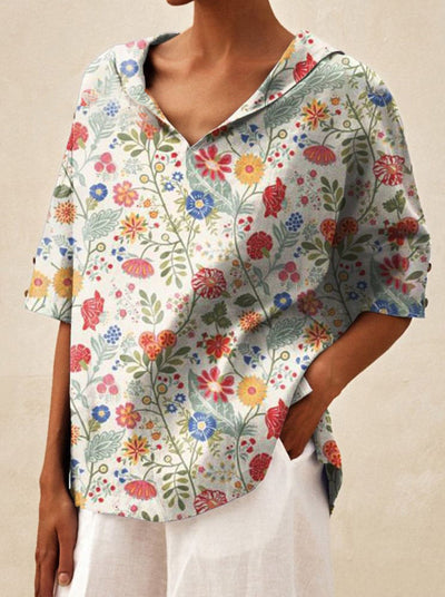 Andrea | Elegant top med V-udskæring