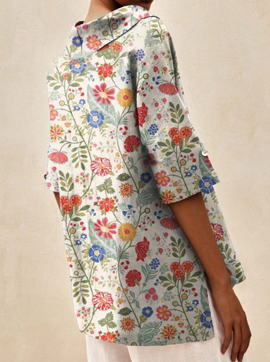 Andrea | Elegant top med V-udskæring