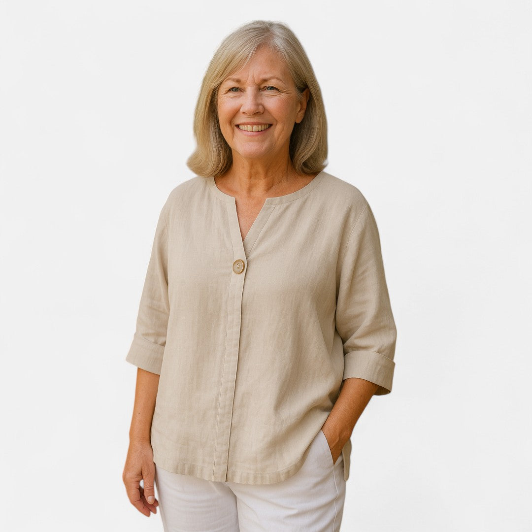 Nordic™ | Flatterende bluse med løs pasform