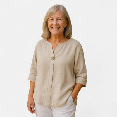 Nordic™ | Flatterende bluse med løs pasform