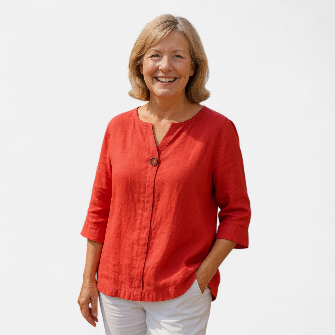 Nordic™ | Flatterende bluse med løs pasform