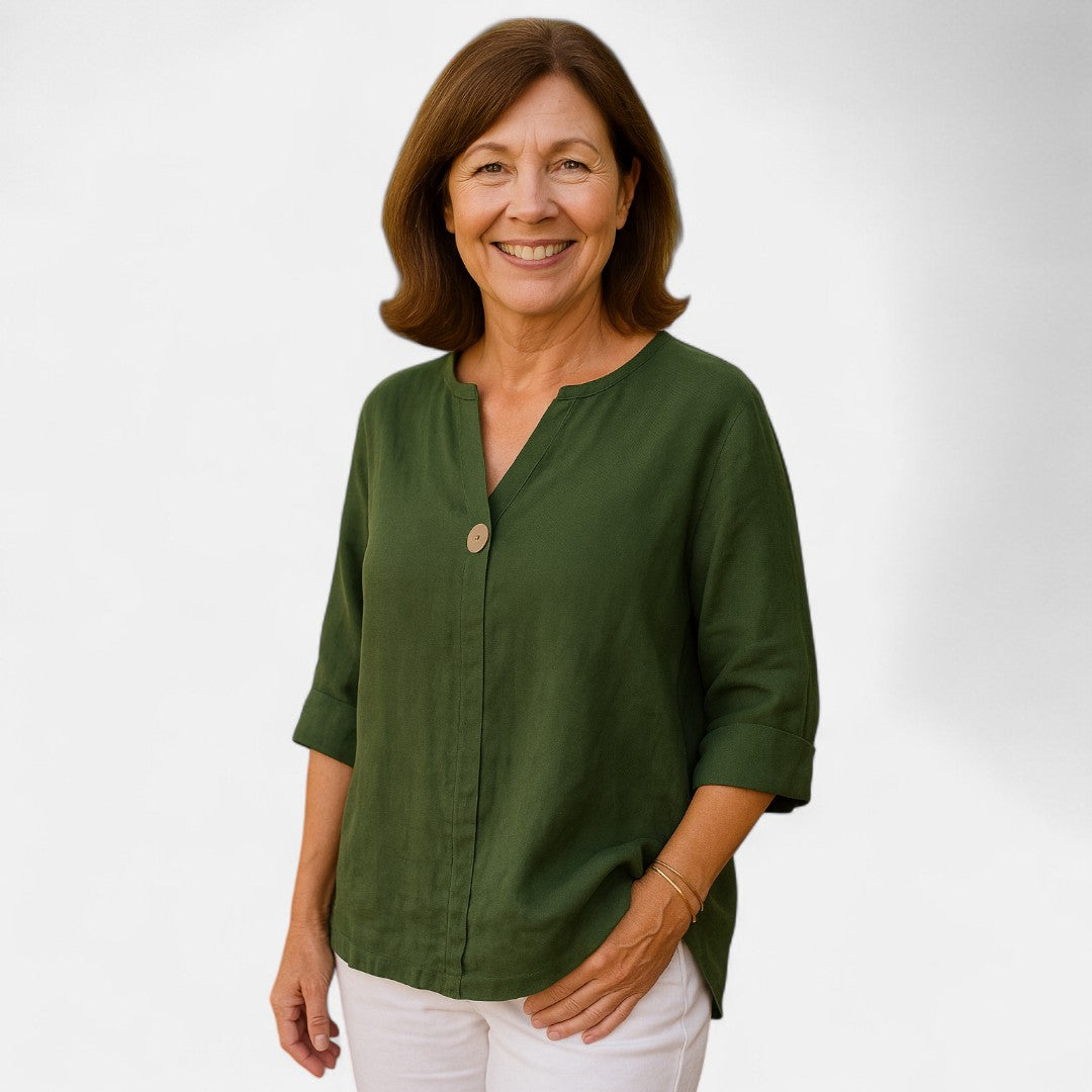 Nordic™ | Flatterende bluse med løs pasform