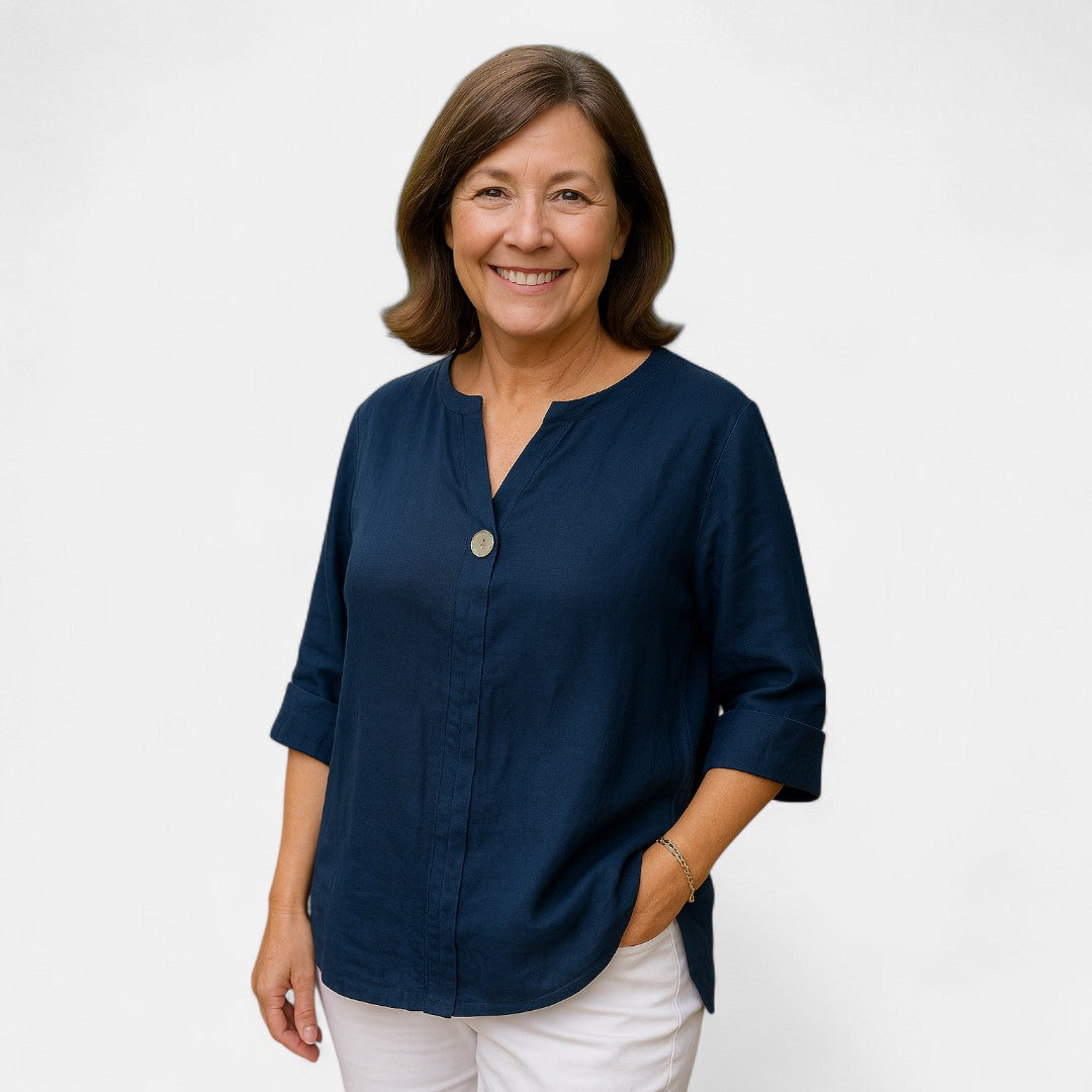 Nordic™ | Flatterende bluse med løs pasform