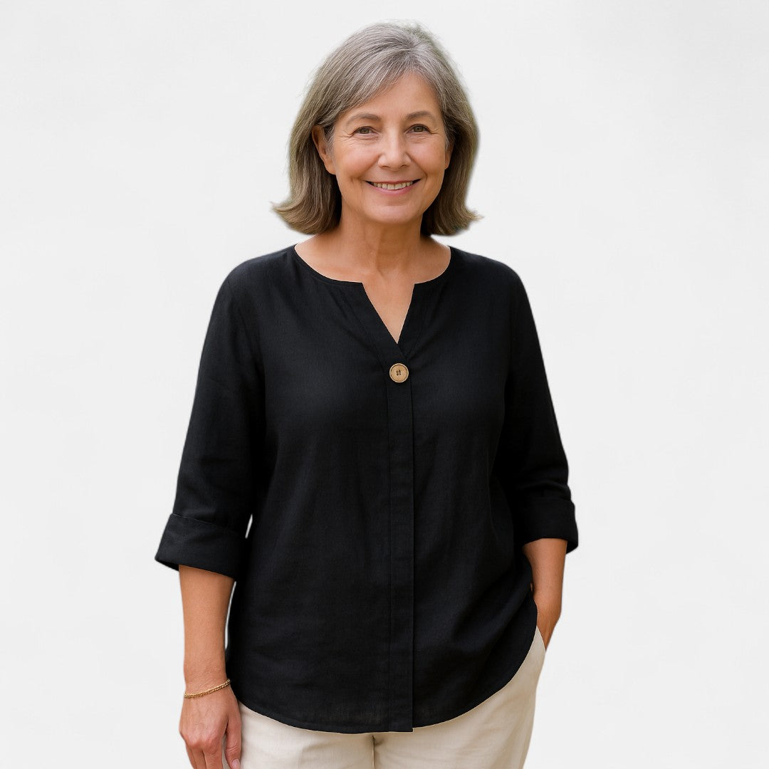 Nordic™ | Flatterende bluse med løs pasform