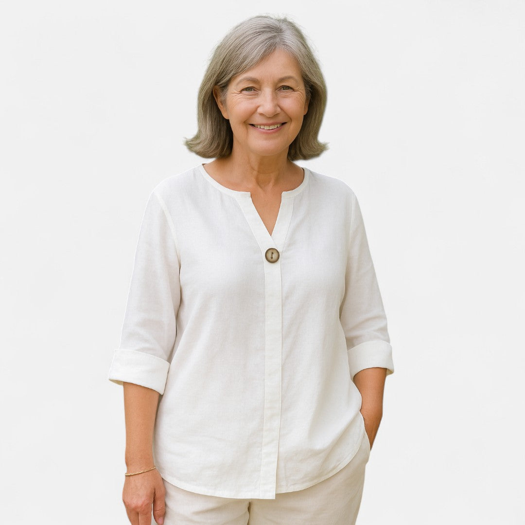 Nordic™ | Flatterende bluse med løs pasform