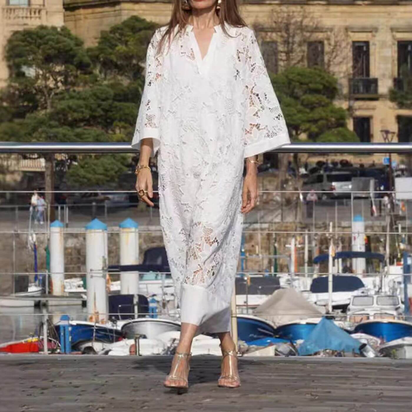 Emeli – Sommerkjole med Smuk Spids