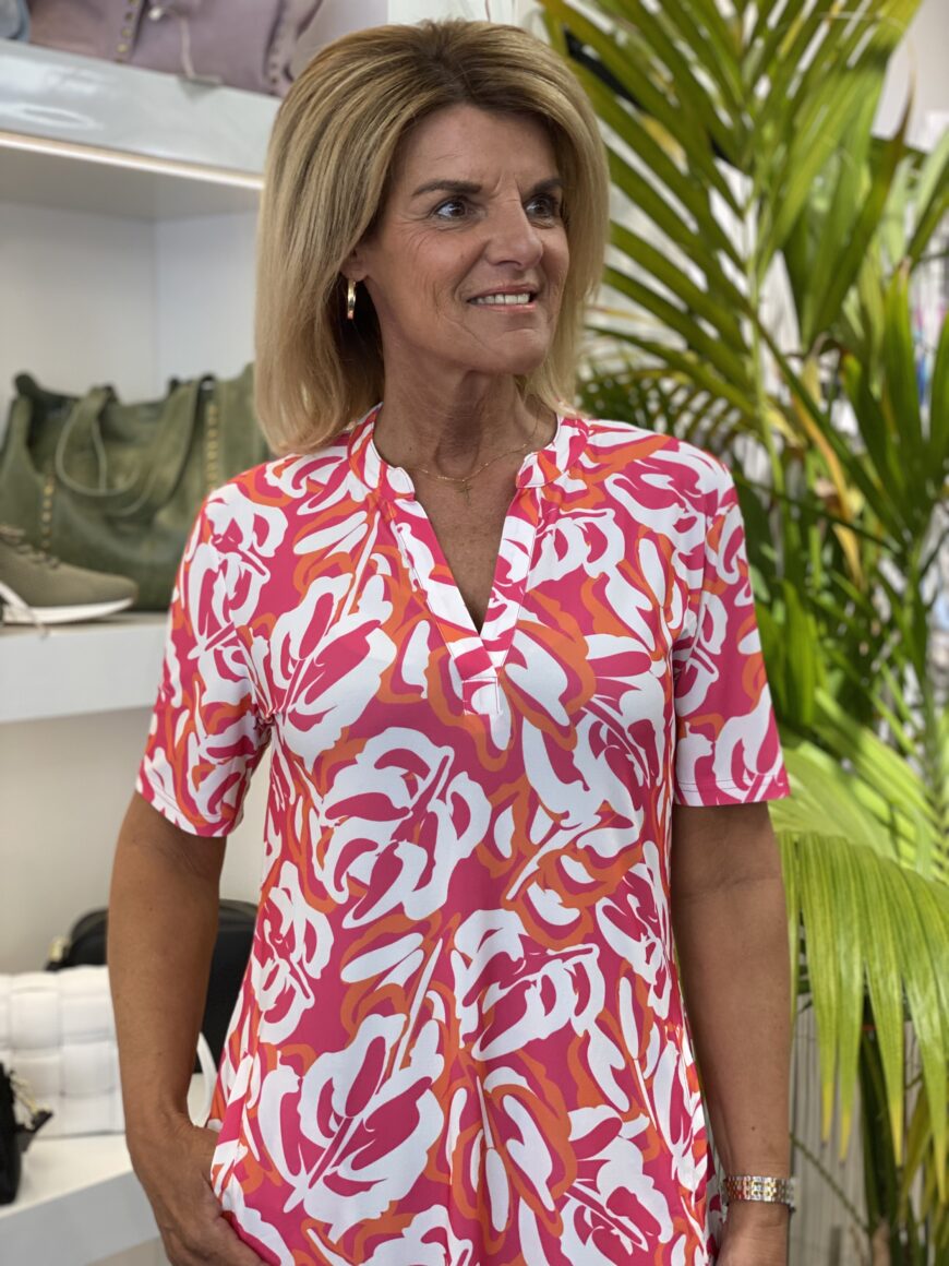 Nanna | Vibrant Floral V-hals Kjole