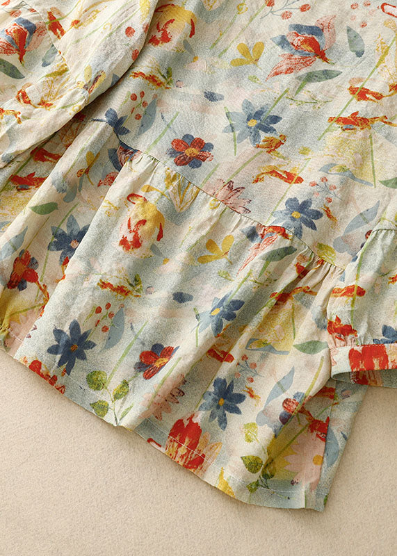 Rune | Stilfuld Blomstret Skjorte med Knapper