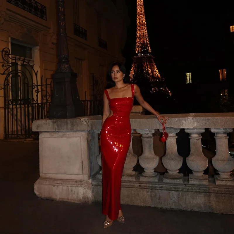 Christel | Stilfuld Sequin Maxi Kjole