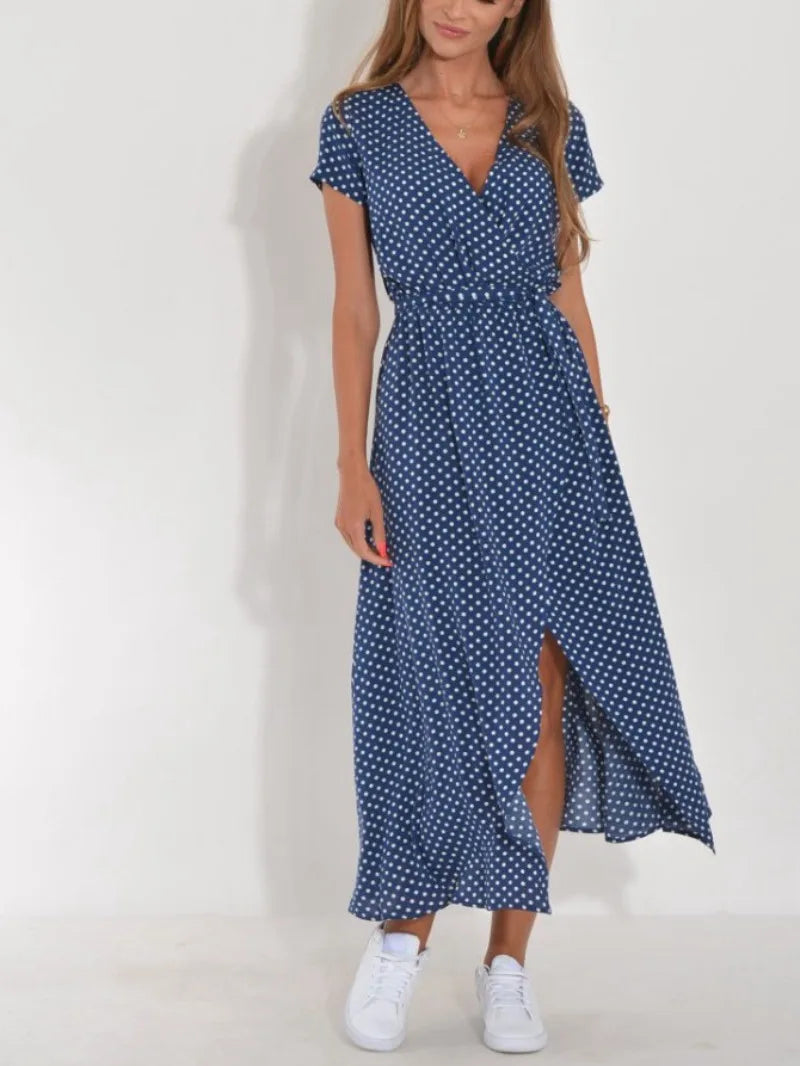 Tina | Blomster Wrap Kjole