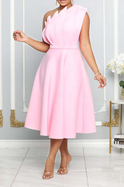 Josepha | Stilfuld One-Shoulder A-Line Kjole