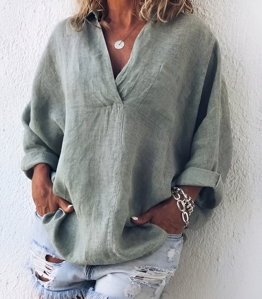 Frida – Luftig og behagelig top i og hør