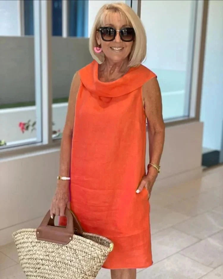 Nalani | Ærmeløs kjole med rund halsudskæring