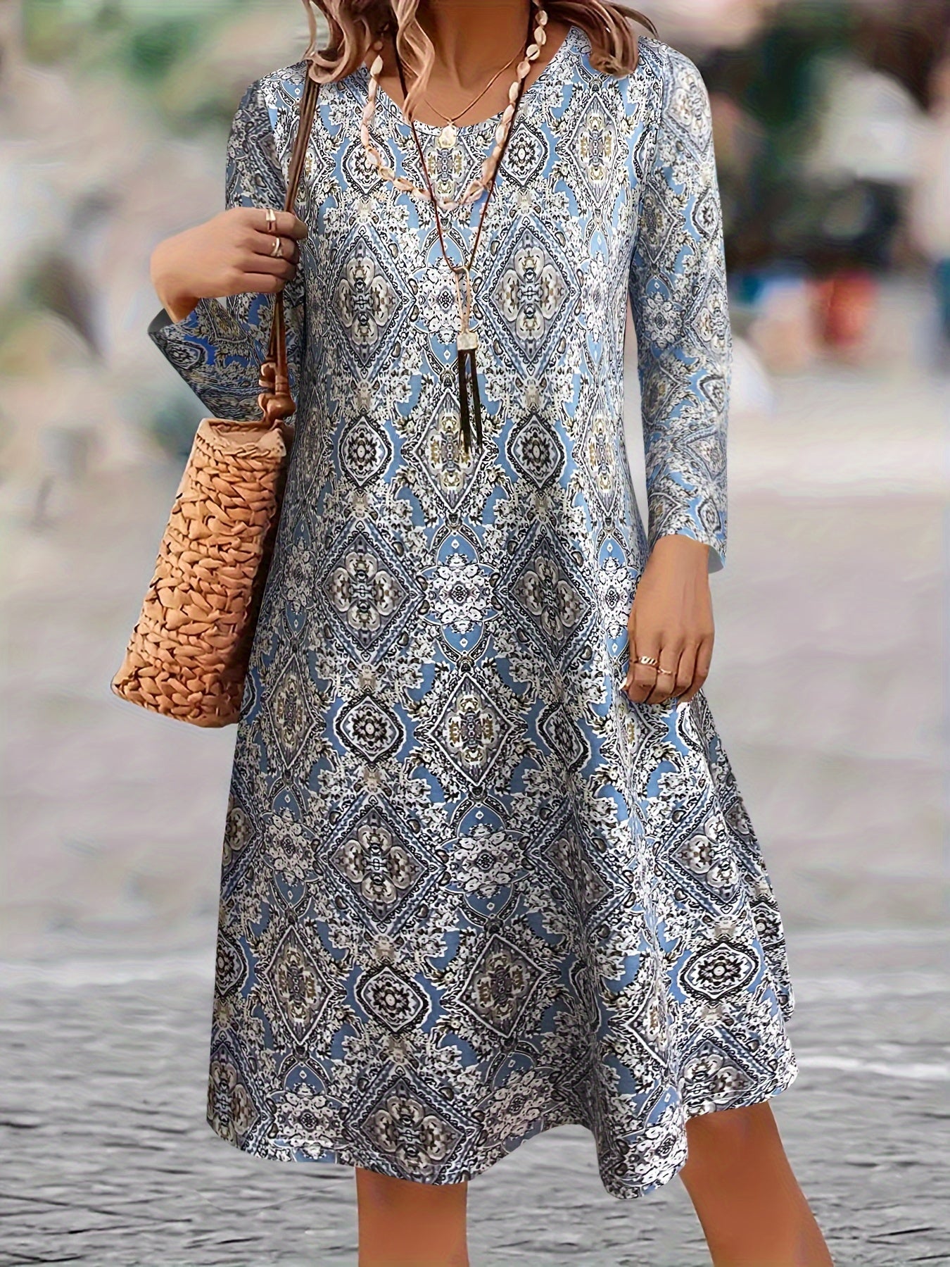 Toscana™ | Elegant mønsterkjole