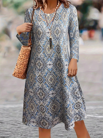 Toscana™ | Elegant mønsterkjole