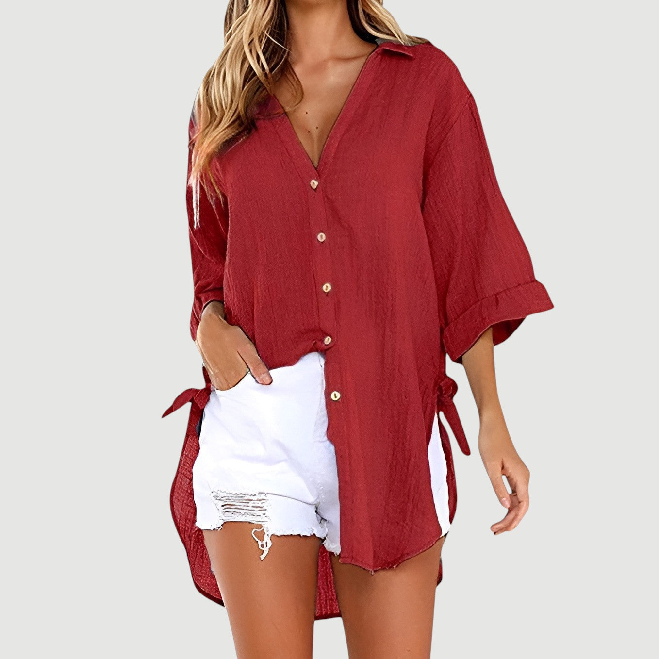 Ruta™ – Luftig og behagelig hørbluse